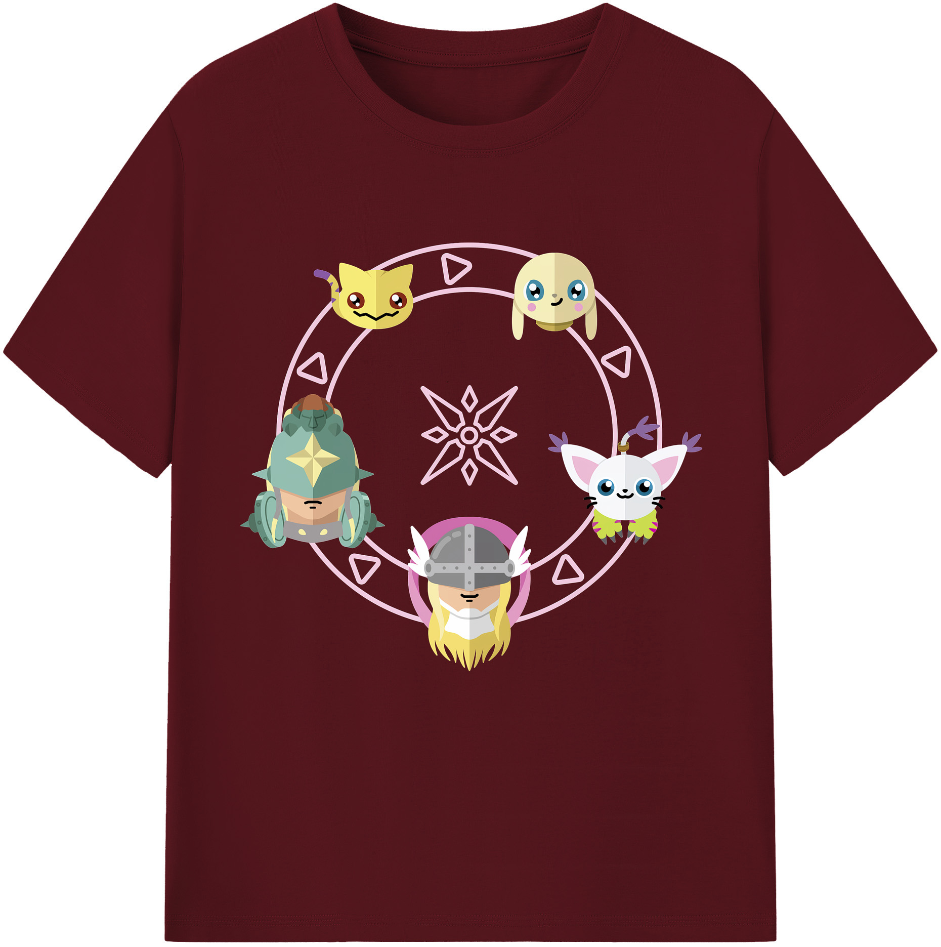 （画像用） Digimon デジタルモンスター/デジモン 綿100％半袖Tシャツ（フロントプリント）